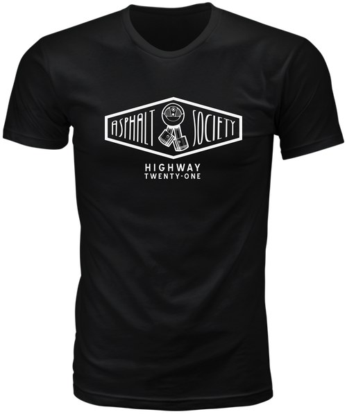 ASPHALT SOCIETY TEE BLACK 3X