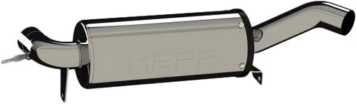 SINGLE SLIP-ON SYSTEM W/ 5" PERFORMANCE MUFFLER CHROME
