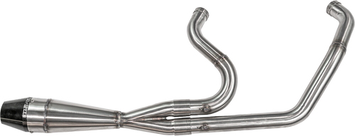2IN1 M8 SOFTAIL SHORTY PIPE BRUSHED SS