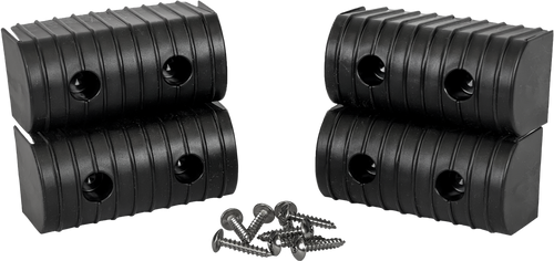 BUNK WRAP END CAP KIT 2X4 4/PACK W/ HARDWARE BLACK