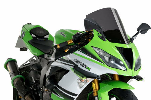WINDSCREEN R-RACER DARK SMOKE KAW