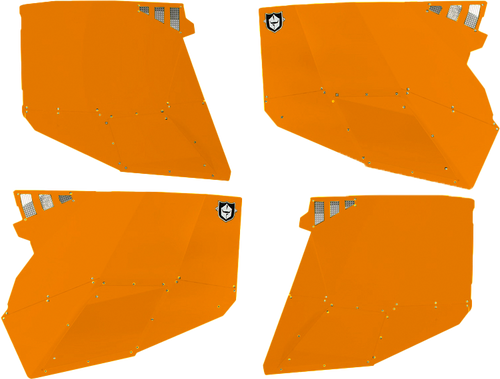 STEALTH DOOR ALLUMINUM SKINS ORANGE MADNESS POL