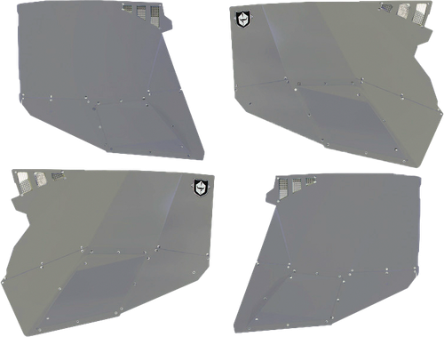 STEALTH DOOR ALLUMINUM SKINS TITANIUM MATTE METALLIC POL