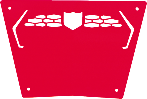 FRONT SPORT BUMPER SKID PLATE RED