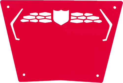 FRONT SPORT BUMPER SKID PLATE RED