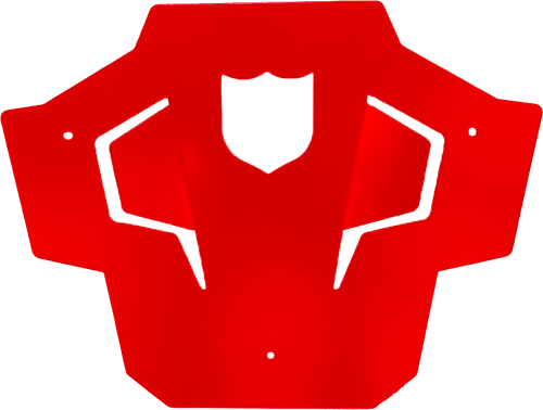 REAR SPORT BUMPER SKID PLATE RED