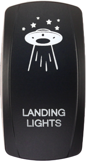 DASH SWITCH ROCKER FACE LANDING LIGHTS