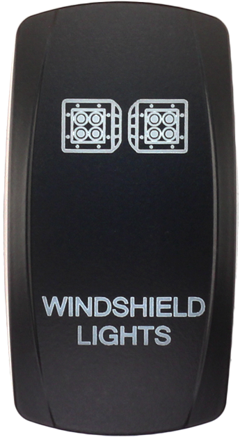 DASH SWITCH ROCKER FACE WINDSHIELD LIGHT