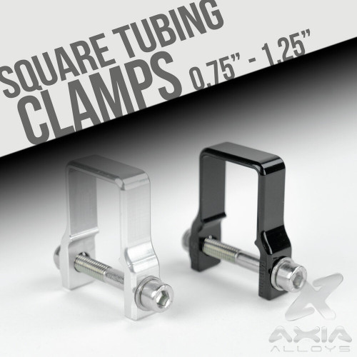 1.25" SQUARE TUBE STRAP CLAMP BLACK