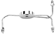 FRONT BRAKE SPIDER NARROW CHROME -3AN FITTINGS