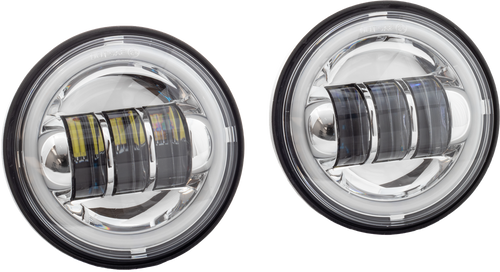 4.5" LED PASSING LIGHTS HALO CHROME