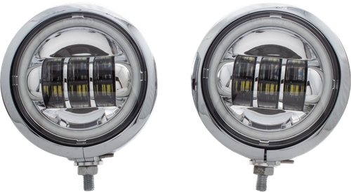 4.5" LED ASSEM CHR SHELL HALO CHROME