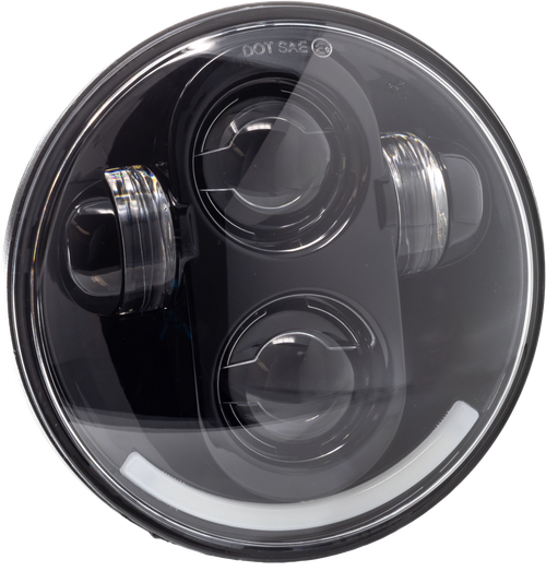 5.75" LED HEADLIGHT BLACK W/ RUNNING LIGHT