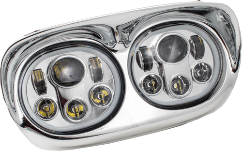 LED HEADLIGHT CHR/CHR HALO FLTR `98-13