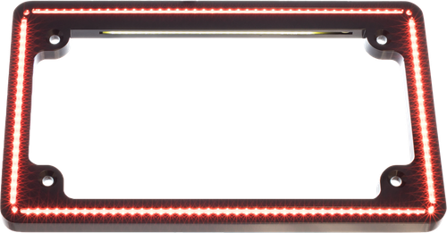 PERFECT PLATE LIGHT GLOSS BLK RED TURNS FLH/FLT `14-UP