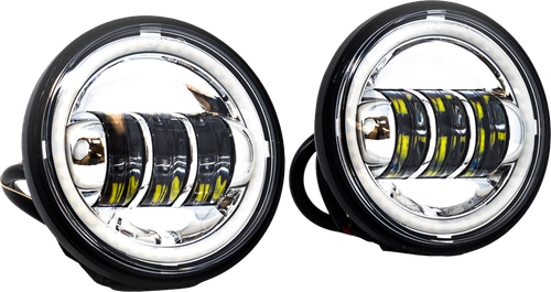 4.5" PASSING LAMPS CHROME HALO INDIAN