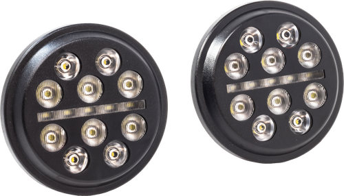 4.5" PASSING LAMPS BLK BUCSHOT INDIAN