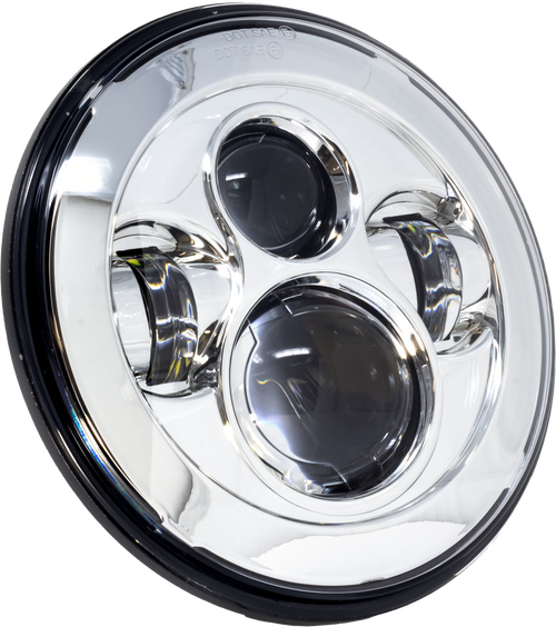 7" LED HEADLIGHT CHROME INDIAN