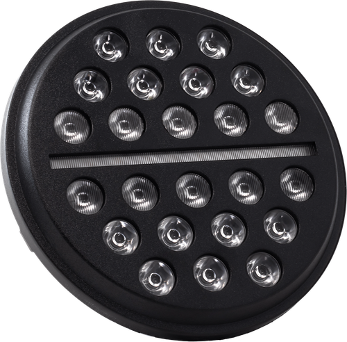7" LED BUCK SHOT HEADLIGHT BLK INDIAN