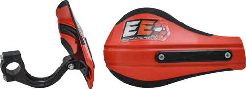 COMPOSITE MNT ROOST DEFLECTORS RED W/MOUNTING HARDWARE