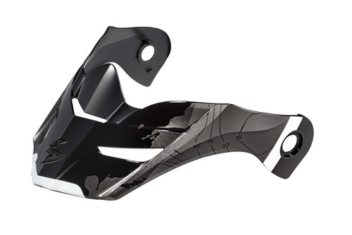 EXO-AT960 PEAK VISOR TOPOGRAPHIC BLACK/WHITE