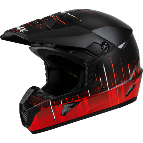 MX-46 FREQUENCY OFF-ROAD HELMET MATTE BLACK/RED 2X