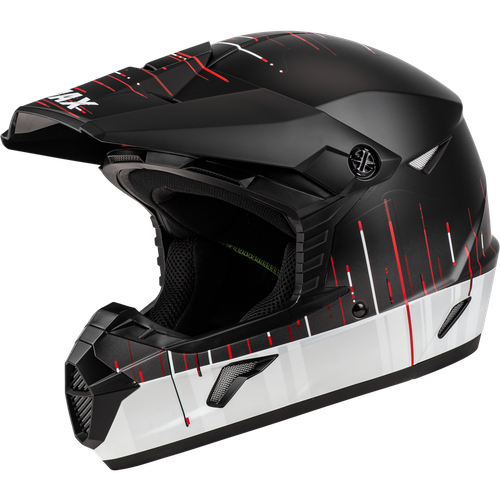 MX-46 FREQUENCY OFF-ROAD HELMET MATTE BLACK/WHITE XS