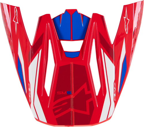 S-M5 VISOR ACTION 2 BRIGHT RED/BLUE GLOSSY