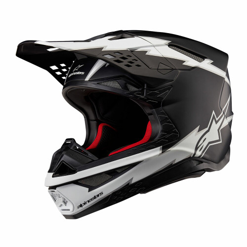 SUPERTECH S-M10 AMPRESS HELMET BLACK/WHITE MATT MD