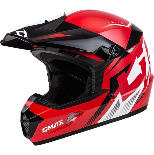 MX-46 COMPOUND HELMET RED/BLACK/WHITE YM