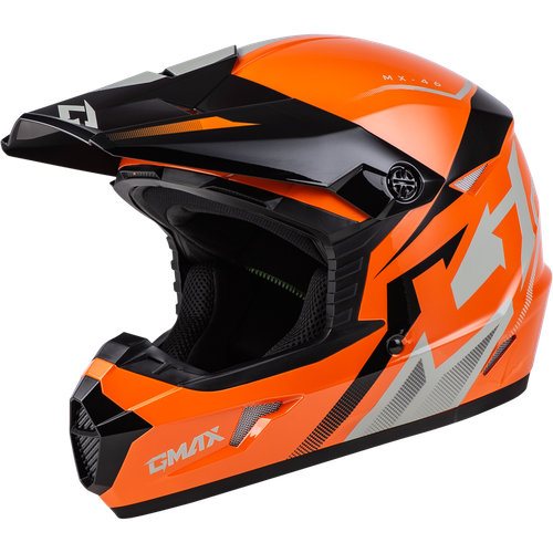 MX-46 COMPOUND HELMET ORANGE/BLACK/GREY YM