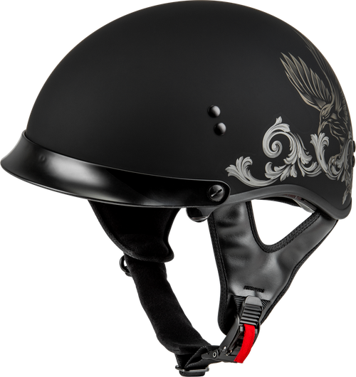 HH-65 CORVUS HELMET W/ PEAK MATTE BLACK/TAN SM