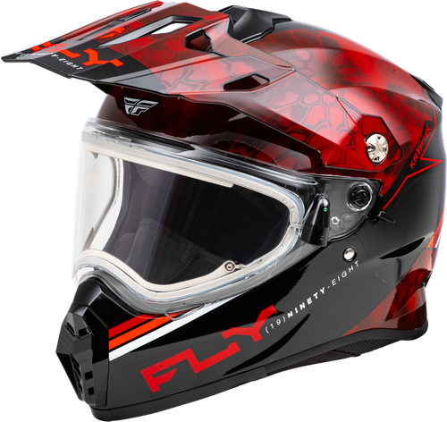 TREKKER CW CONCEAL HELMET ELEC SHLD RED/BLACK XL