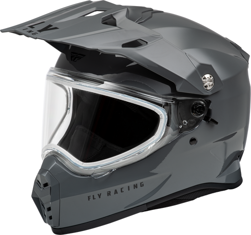TREKKER CW SOLID HELMET DUAL SHLD GREY XS