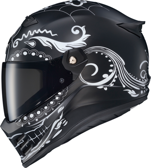 COVERT FX FULL FACE HELMET EL MALO WHITE/MATTE BLACK 2X