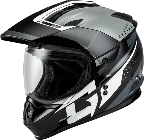 GM-11 DECIMA HELMET BLACK/GREY/WHITE XS