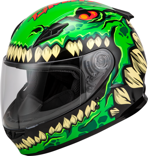 YOUTH GM-49Y DRAX HELMET GREEN YS