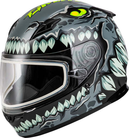 YOUTH GM-49Y DRAX SNOW HELMET GREY YM