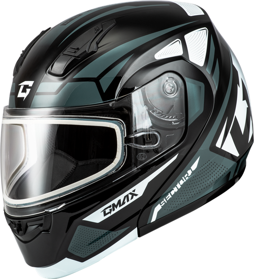 MD-04S SECTOR SNOW HELMET BLACK/SILVER 2X