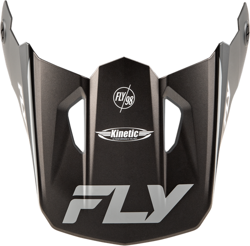 KINETIC RALLY HELMET VISOR MATTE GREY/BLACK/WHITE MD/LG