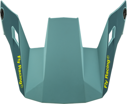 YOUTH RAYCE HELMET VISOR MATTE BLUE STONE/HI-VIS YS-YL