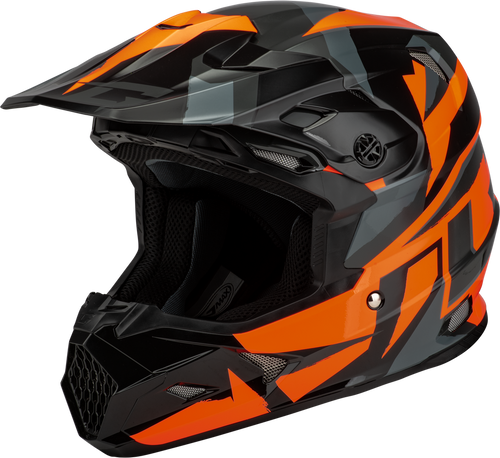 MX-96 SPLINTER HELMET BLACK/ORANGE 2X