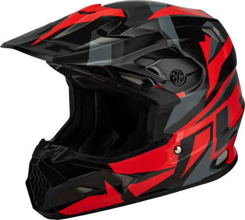 MX-96 SPLINTER HELMET BLACK/RED LG