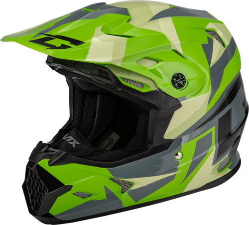 MX-96S SPLINTER HELMET GREEN/GREY/BLACK XS