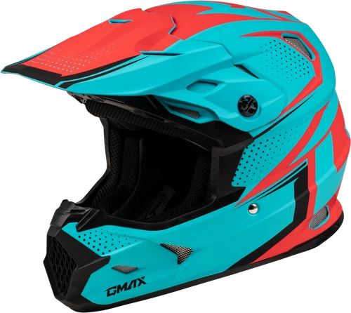 MX-96 502 HELMET MATTE BLUE/RED  XL