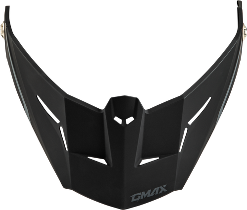 MD-74 VISOR W/SCREWS SPECTRE MATTE BLACK/RED