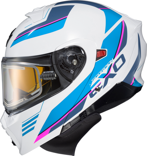 EXO-GT930 COLD WEATHER HELMET MODULUS WHT/BLU SM (ELECTRIC)