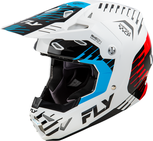 FORMULA CP SLICE HELMET WHITE/RED/CYAN 2X