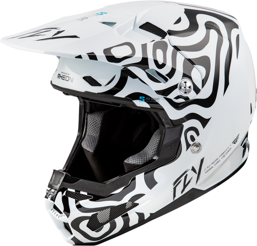 YOUTH FORMULA S CARBON ABYSS HELMET WHITE/BLACK YL