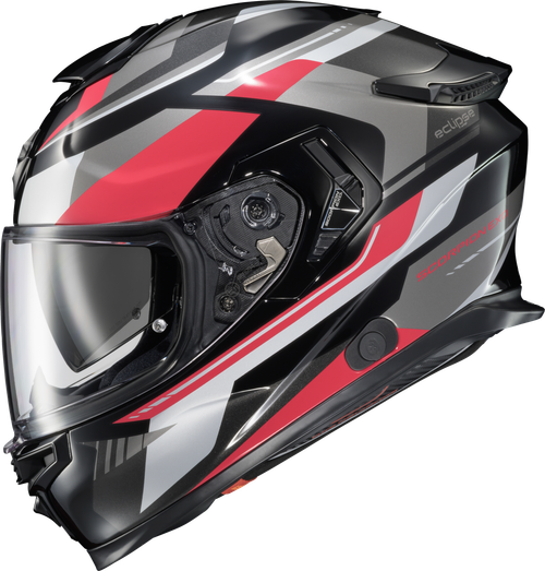 EXO-ECLIPSE FULL FACE HELMET LUNAR RED/WHITE/BLACK LG